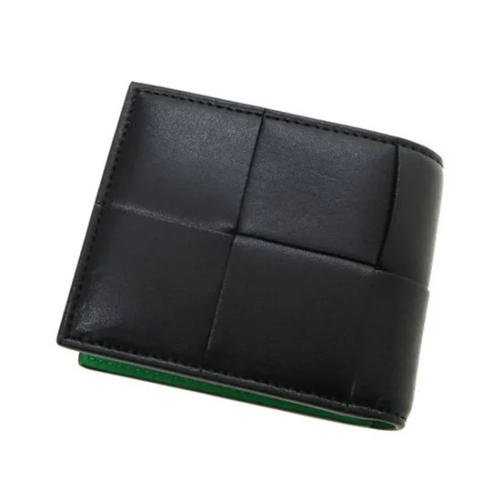 Bottega Veneta Wallet Cassette Bi Purse Coin fold Black